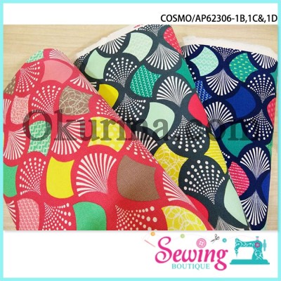 COTTON 100% PRINTED CANVAS:AP62306-1B, 1C & 1D